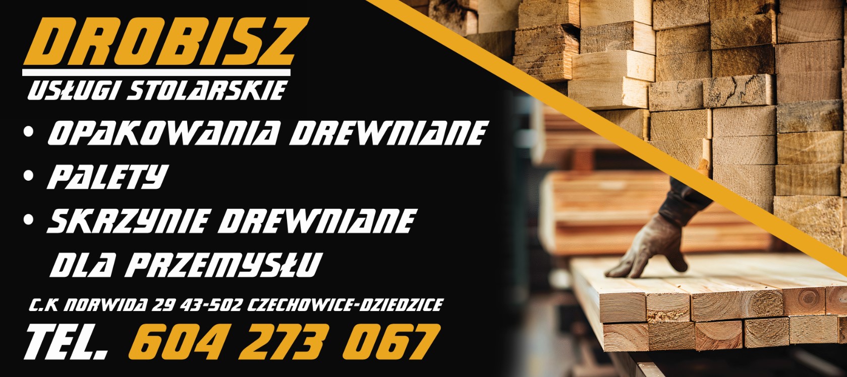 DROBISZ JÓZEF "STOLARSTWO" - palety CZECHOWICE-DZIEDZICE palety CZECHOWICE-DZIEDZICE